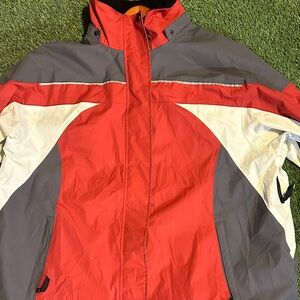 Vintage Junonia Ski Snow Red White Silver Jacket